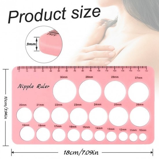 Youha 矽膠乳頭尺